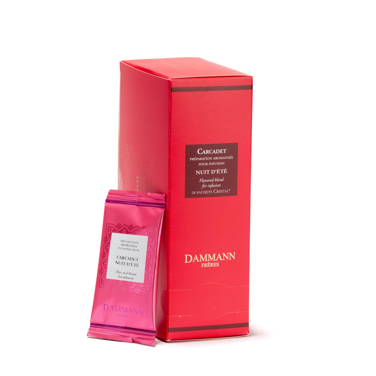 Dammann Freres Satchets, Chai Tea Bags, Premium Gourmet French Black Tea, Blend Ginger, Cinnamon, Cardamom Flavors, Individually Wrapped, 24 Count (Single Pack)