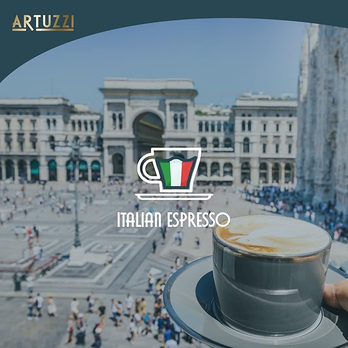 Artuzzi I Compatible Coffee Pods for Nespresso Original Machines I Venezia Lungo Coffee Capsules I Aluminum & Recyclable I Fine Italian Dark Roast Espresso Pods