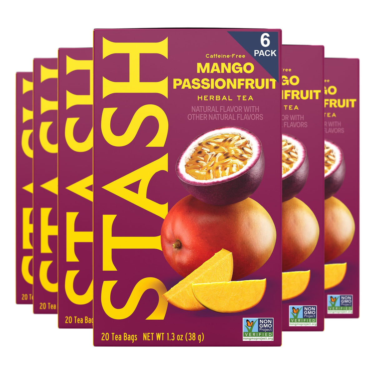 STASH Wild Raspberry Hibiscus Herbal Tea, 120 Bags 6x20, Caffeine Free