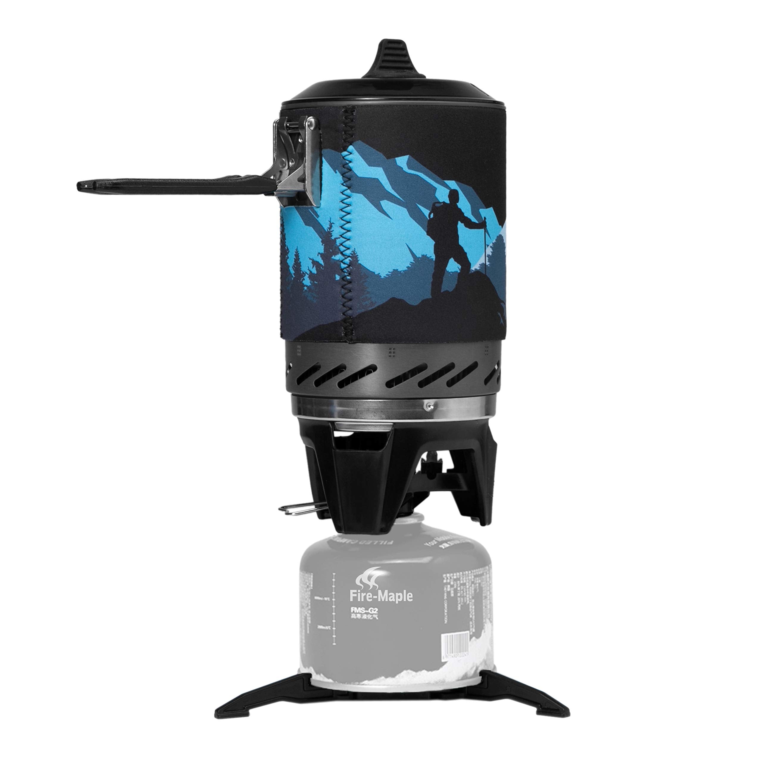 Fire-Maple Fixed Star X2 Backpacking Camping Stove System, Black,22oz