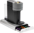 Mind Reader Nespresso Compatible Capsule Drawer, Countertop, Coffee Pod Holder, Storage, 9.25"L x 15"W x 2"H, Silver