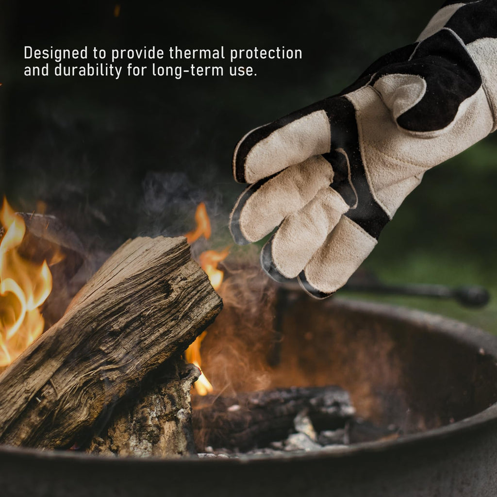 YESWELDER 23.6 Inches 932℉ Leather Forge MIG Welding Gloves