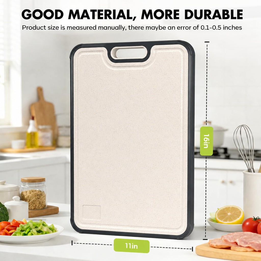 Titanium Cutting Board for Kitchen, Pure Titanium/PP, Size 16”×11”