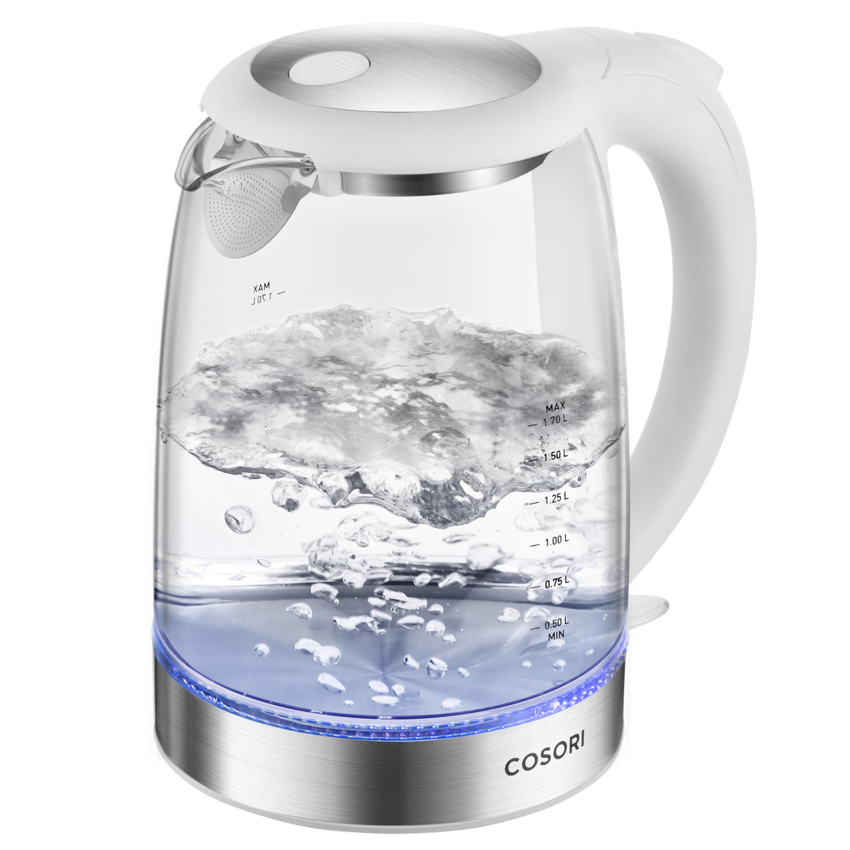 Cosori Electric Kettle, No Plastic Contact with Water, 1.7L, Black