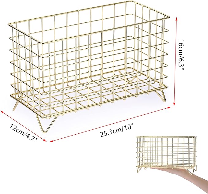ELLDOO Coffee Pod Holder, Large Capacity Coffee Pod Organizer for K Cup Keuring Espresso Capsule Coffee Creamer, Metal Coffee Pod Storage Basket for Kitchen, Coffee Bar Decor (Gold, Large)
