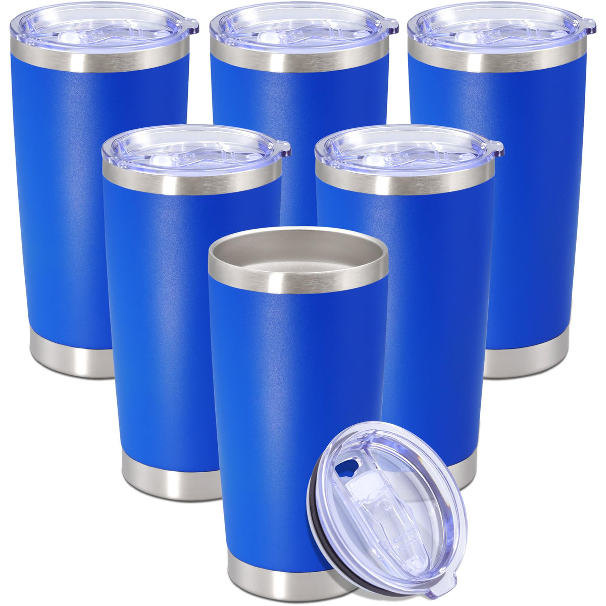 20 oz Tumbler Insulated Tumblers Stainless Steel Coffee Mug,Black 12PCS