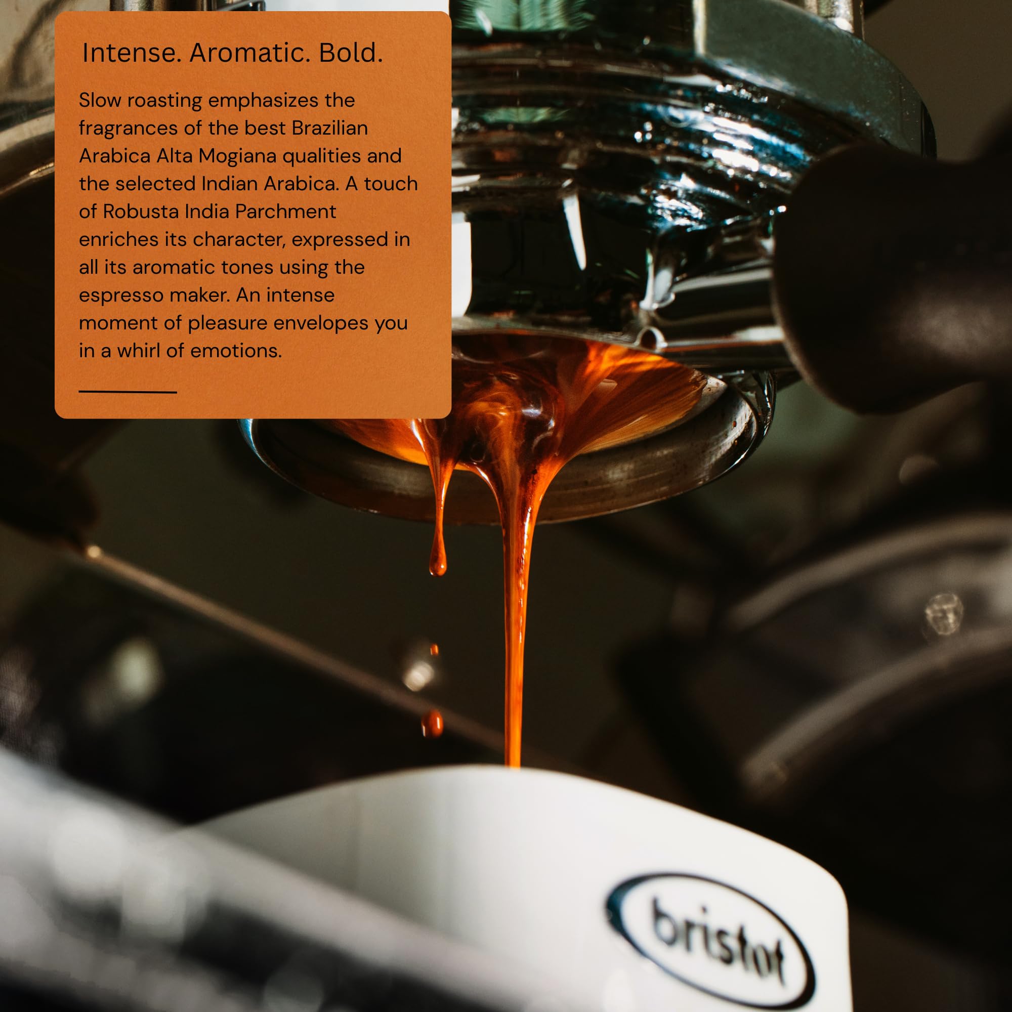 Bristot Decaf Ground Espresso – Medium Roast Italian Coffee – Smooth & Bold Flavor – For Moka, French Press and Filter - 8.8 oz (250g)