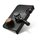 Espresso Tamping Mat with Portafilter Slot, Thick Food Grade Silicone Tamper Pad, Heat Resistant & Non-Slip Coffee Tamping Station for Home Barista