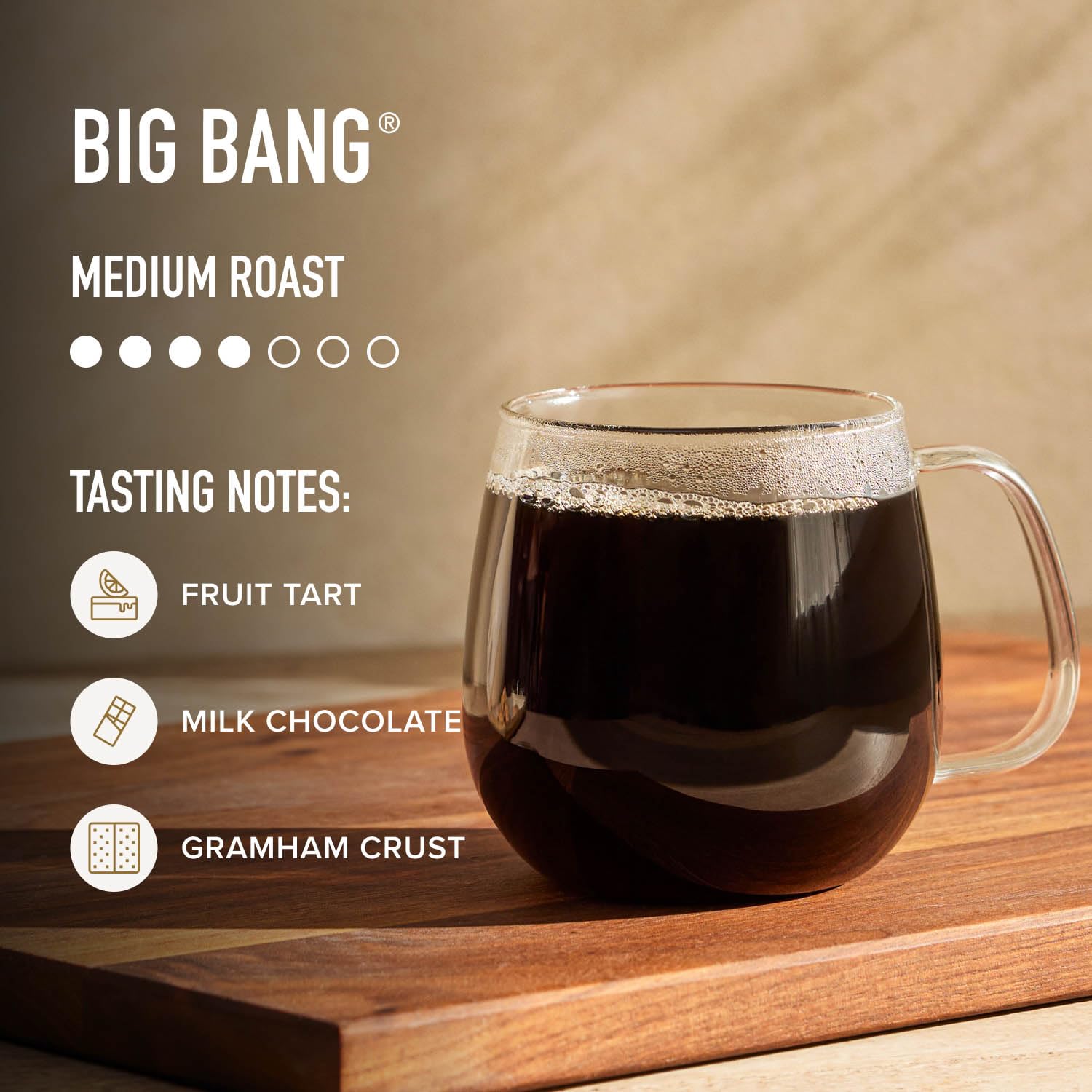 Peet's Coffee, Medium Roast Ground Coffee, 100% Arabica Coffee - Big Bang 18 Ounce Bag