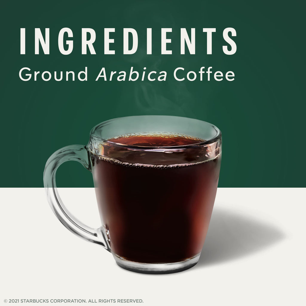 Starbucks Ground Coffee, Blonde Roast Hot or Iced Coffee, Veranda Blend, Six 18 oz Bags