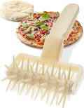 Orblue Pizza Dough Docker, Pizza Roller with Spikes, Pizza Docking Tool for Home & Commercial Kitchen - Pizza Oven Accessories that Prevent Dough from Blistering