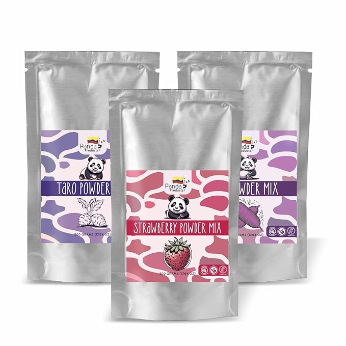 Ube Powder | Ideal for Bubble Teas, Smoothies, Slushes and Desserts | 17.64 oz | by Panda Products