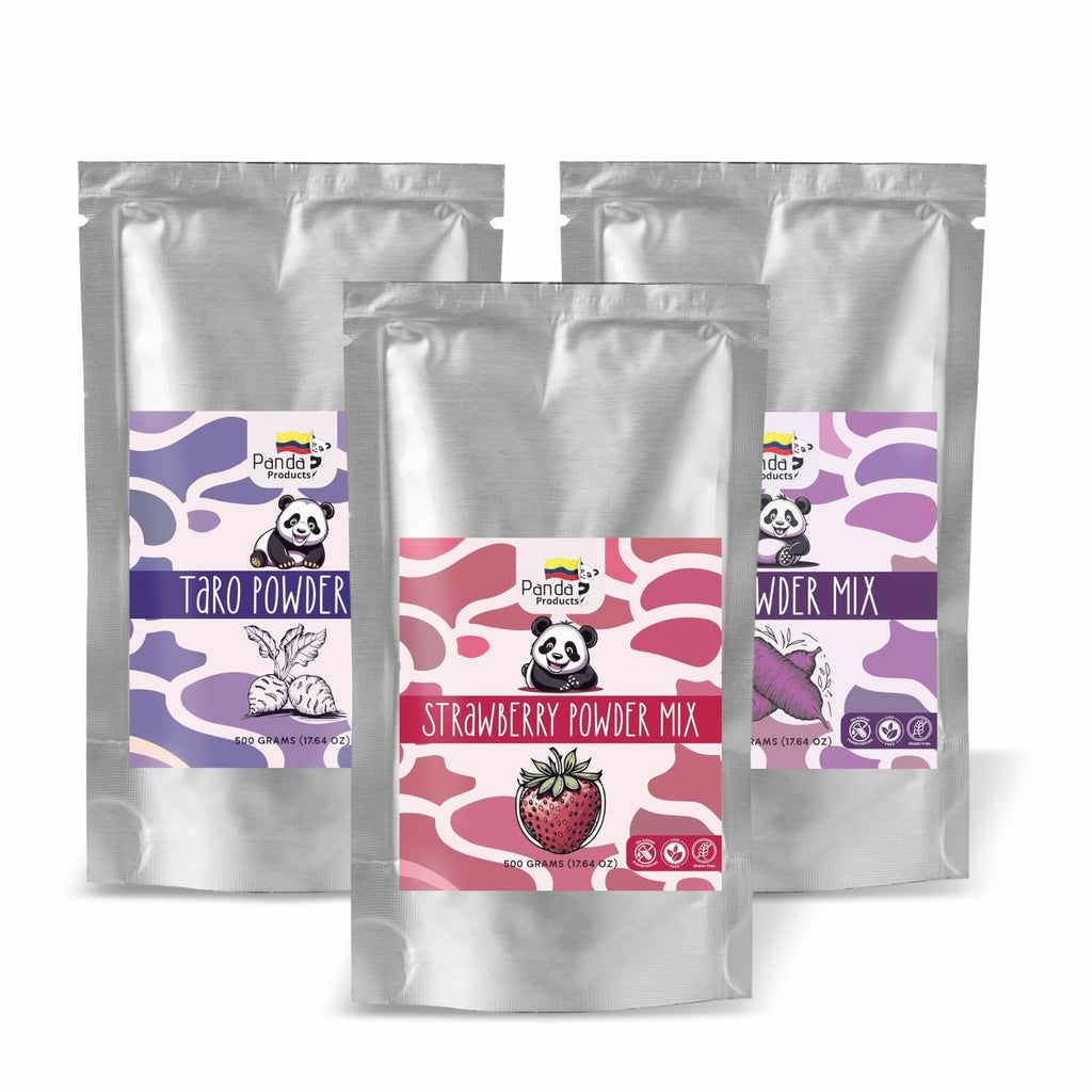 Panda Products Premium Taro Powder – 17.64 oz | Creamy & Nutty Flavor for Bubble Tea, Smoothies, Milkshakes, Slushes & Desserts