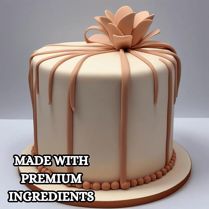 Confect Skin Fondant | Icing Fondant | Colored Fondant | Fondant Kit | Cake Fondant | Chefs Choice Edible Fondant for Cakes Decorating | Vegan, Gluten-Free, Nut-Free, Palm Oil-Free – 8.8 Oz