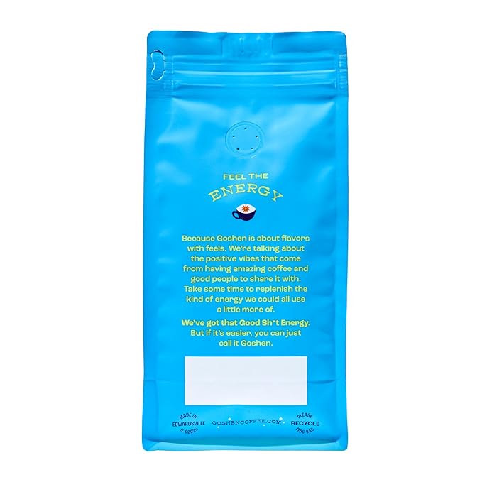 Goshen Coffee Roasters Whole Bean Bona Fide Blend | Medium Roast, Brewed or Espresso | Award-Winning, Natural and Washed | Chocolate, Syrupy, Dried Berry Flavors | 12 Oz Bag