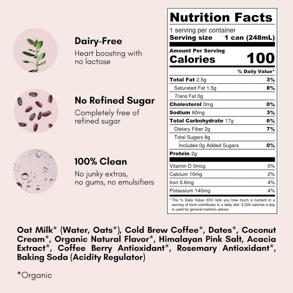 Pop & Bottle - Lattes - Classic & Matcha, 8 Fl Oz (Pack of 12), 6 Each