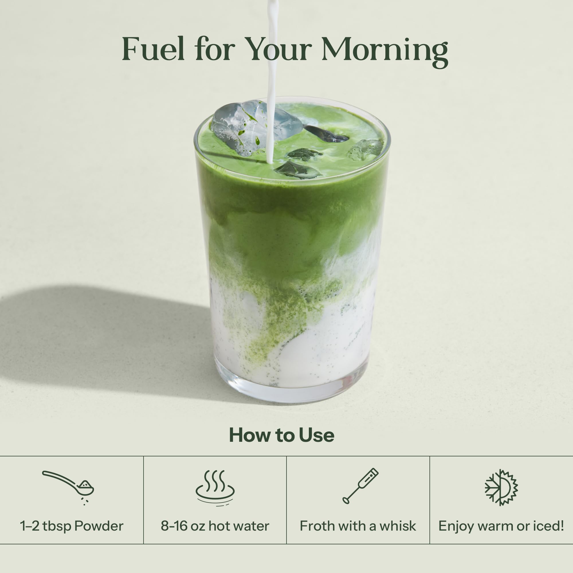Kroma Beauty Matcha Latte with Collagen, 17.75 oz, 503g, 60 Servings