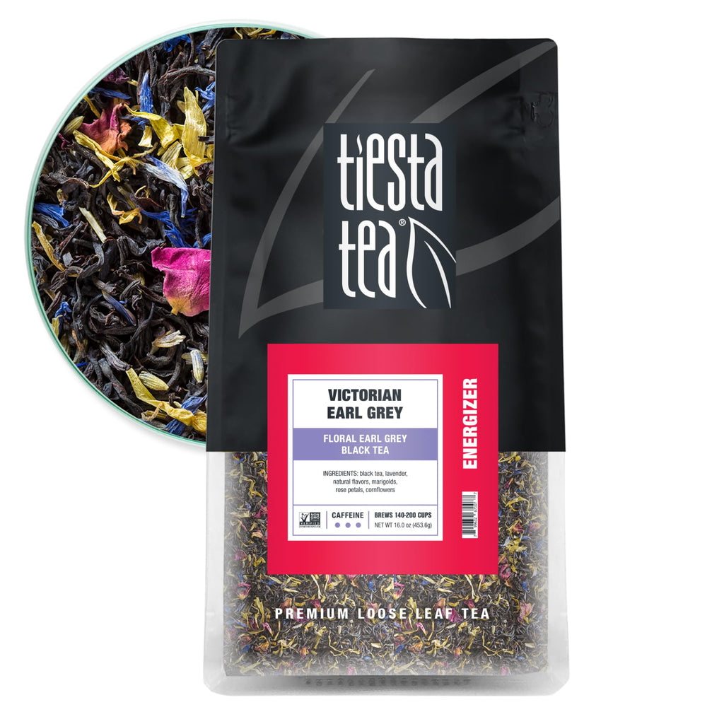 Tiesta Tea Victorian Earl Grey Loose Leaf Floral Earl Grey Black Tea 16oz