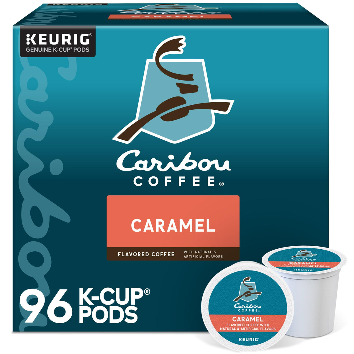 Caribou Coffee Caribou Blend Keurig Single-Serve K-Cup Pod, Medium Roast Coffee, 96 Count