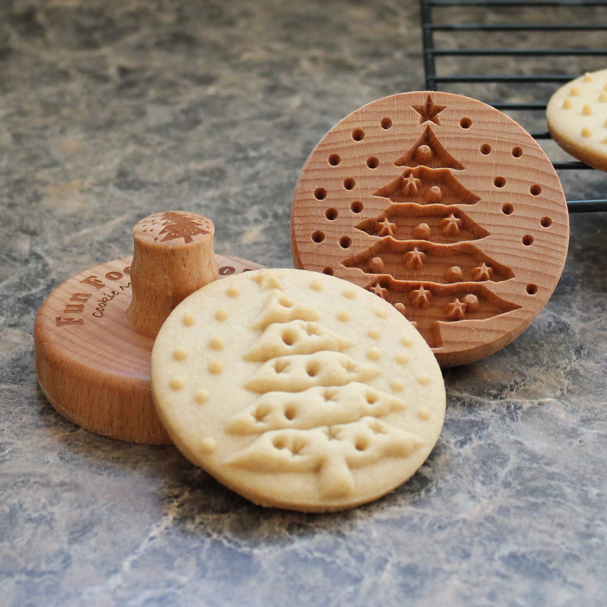 Fun Food Tools, Wood Cookie Stamp, 2.5 Inch (Chartres Cathedral CS-056)