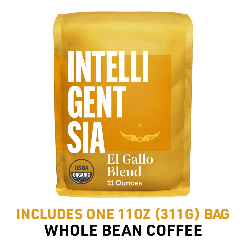 Intelligentsia Organic Whole Bean Coffee, Light Roast, El Gallol, 11 Ounces
