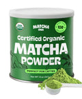 MATCHA DNA Certified Organic Matcha Green Tea Powder (8 oz TIN CAN)