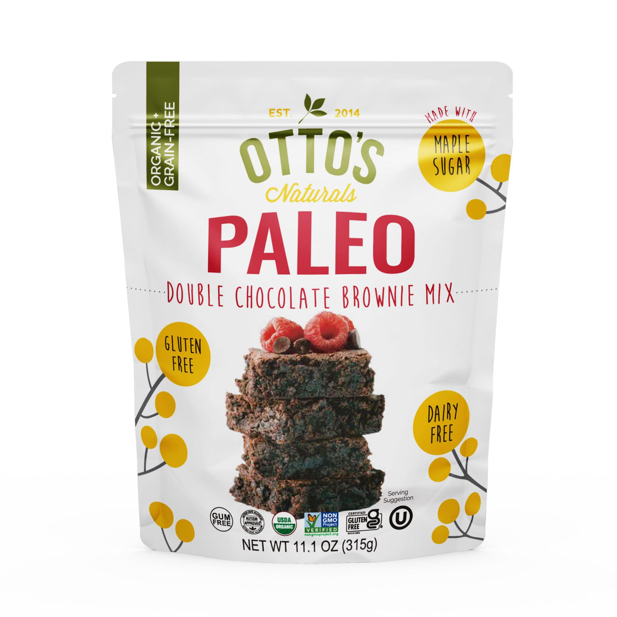 Otto's Naturals Grain-Free Paleo Double Chocolate Brownie Mix, 11.1 Oz.