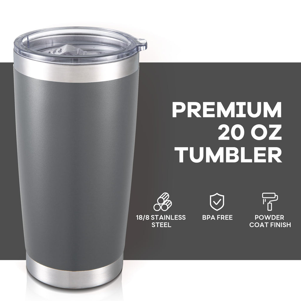 20 oz Tumbler with Lid Stainless Steel Insulated Tumblers Bulk Cups Mug