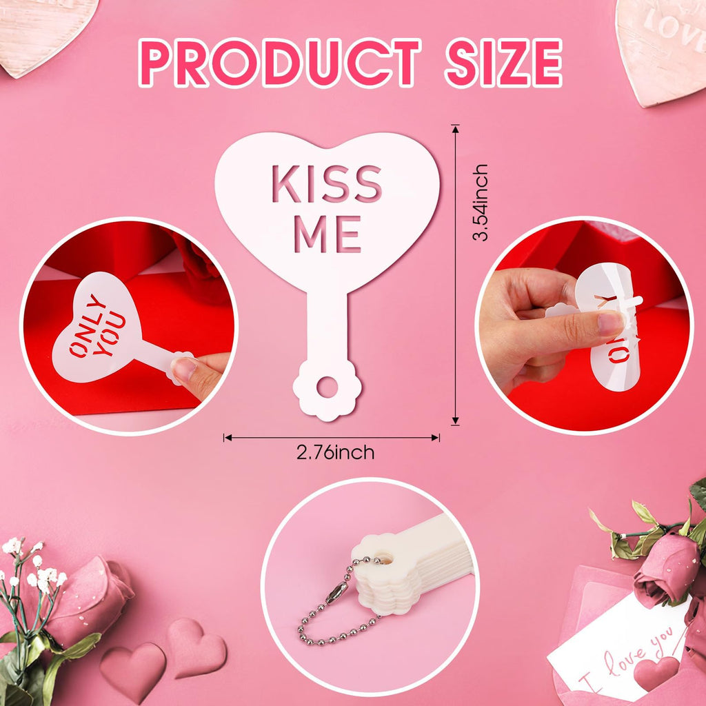 36 Pcs Valentine's Day Conversation Hearts Cookie Stencils for Baking