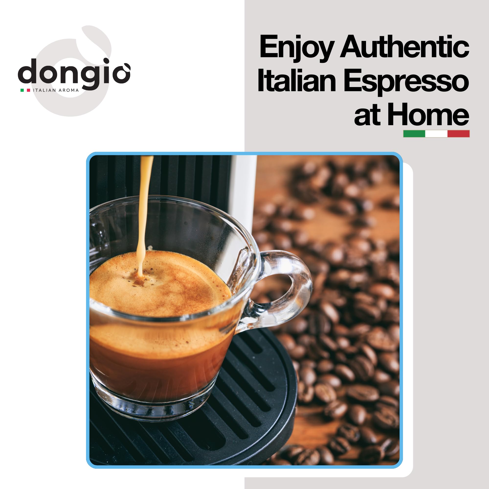 Dongio Caffe Napoli Blend Whole Bean Coffee, Dark Espresso Roast, 2.2 lb Bag, Roasted in Italy, Premium Italian Coffee Beans with Dark Chocolate & Baked Cookie Notes