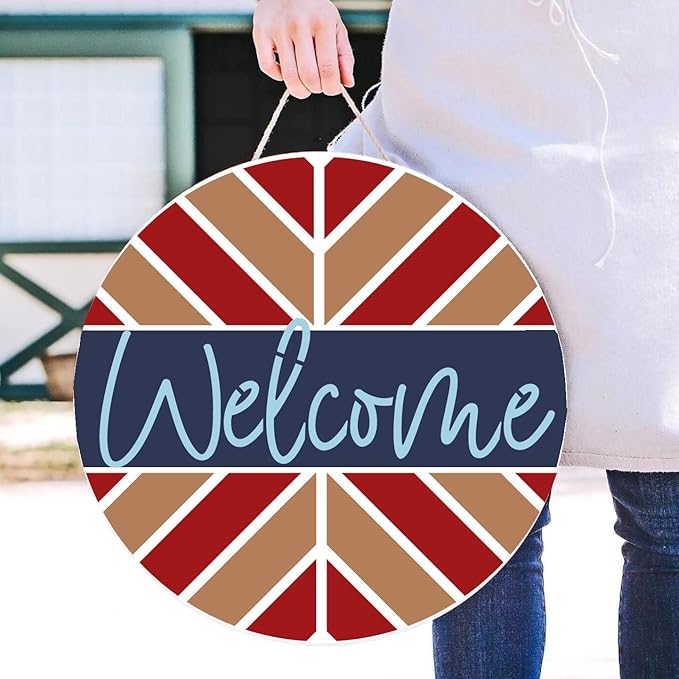 Welcome Stencils for Painting on Wood Welcome Stencil for Wood Sign 12" Reusable Templates Brick/Leopard Print/Herribone/Cow Print Pattern Stencil