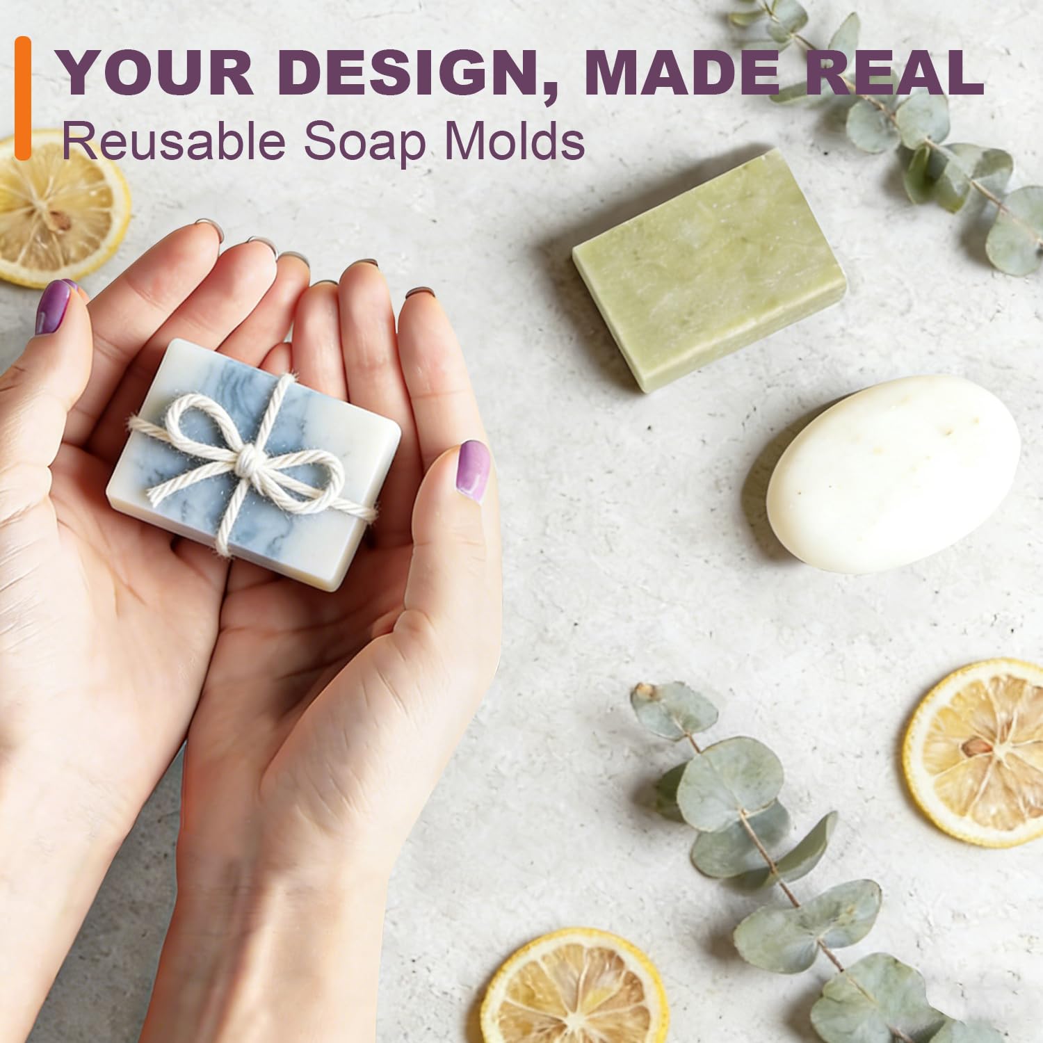 Lerykin Silicone Soap Molds, Oval & Rectangle Soap Bar Mold, 6 Cavities DIY Mould for Homemade Craft Soap, Pudding, Muffin, Chocolate, Brownie, Cornbread, Cheesecake, Cake & Ice Cube - Just Pop Out