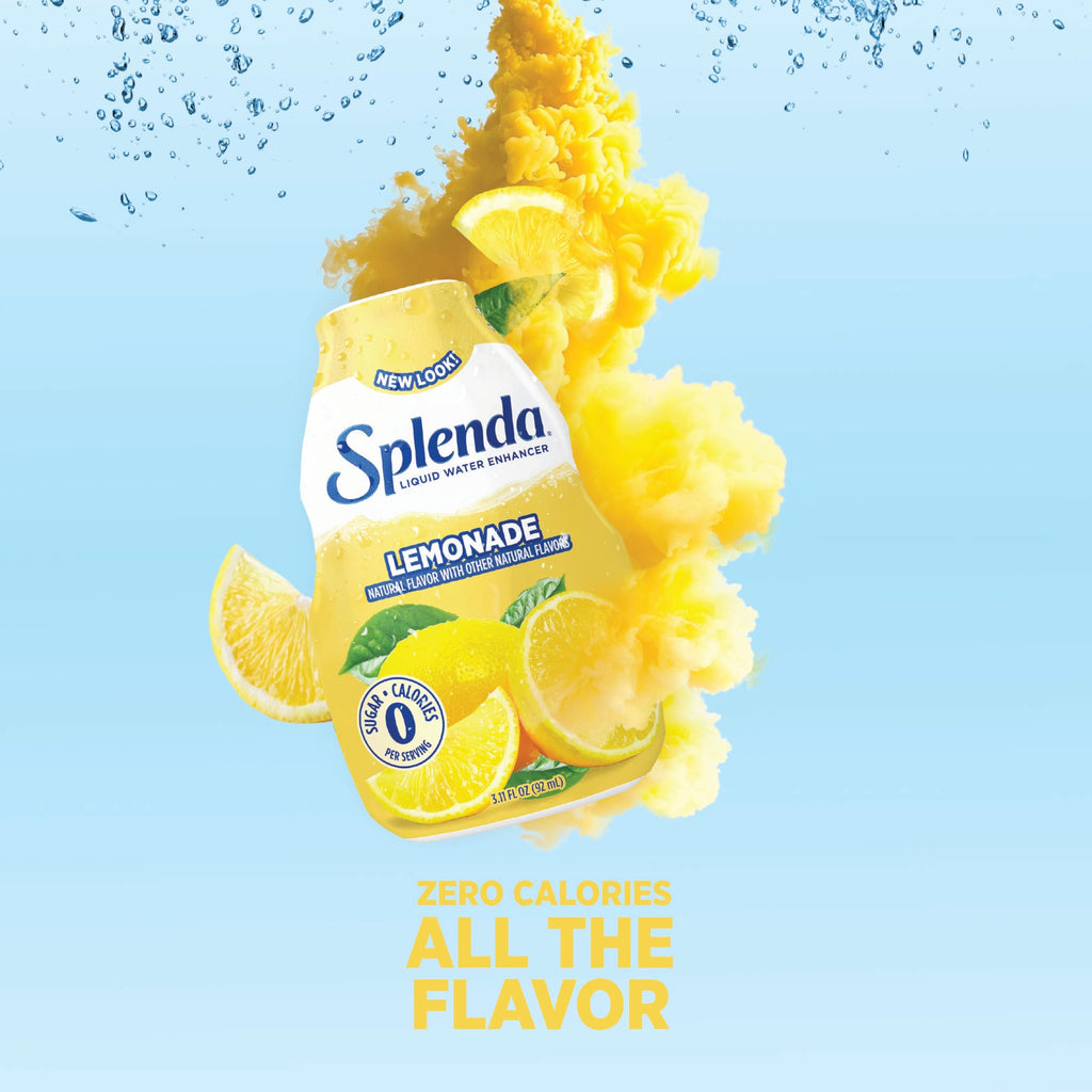 SPLENDA Liquid Water Enhancer Drops, Lemonade, 3.11 Fl Oz, 2 Pack