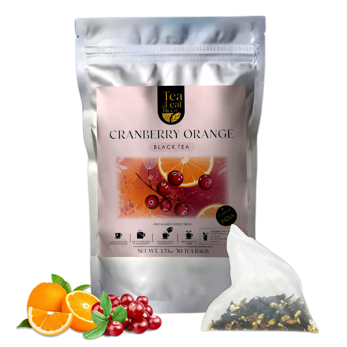 Sweet Hibiscus Cinnamon Green Tea (3.5oz), Natural Herbal Infusion, 50 Bags