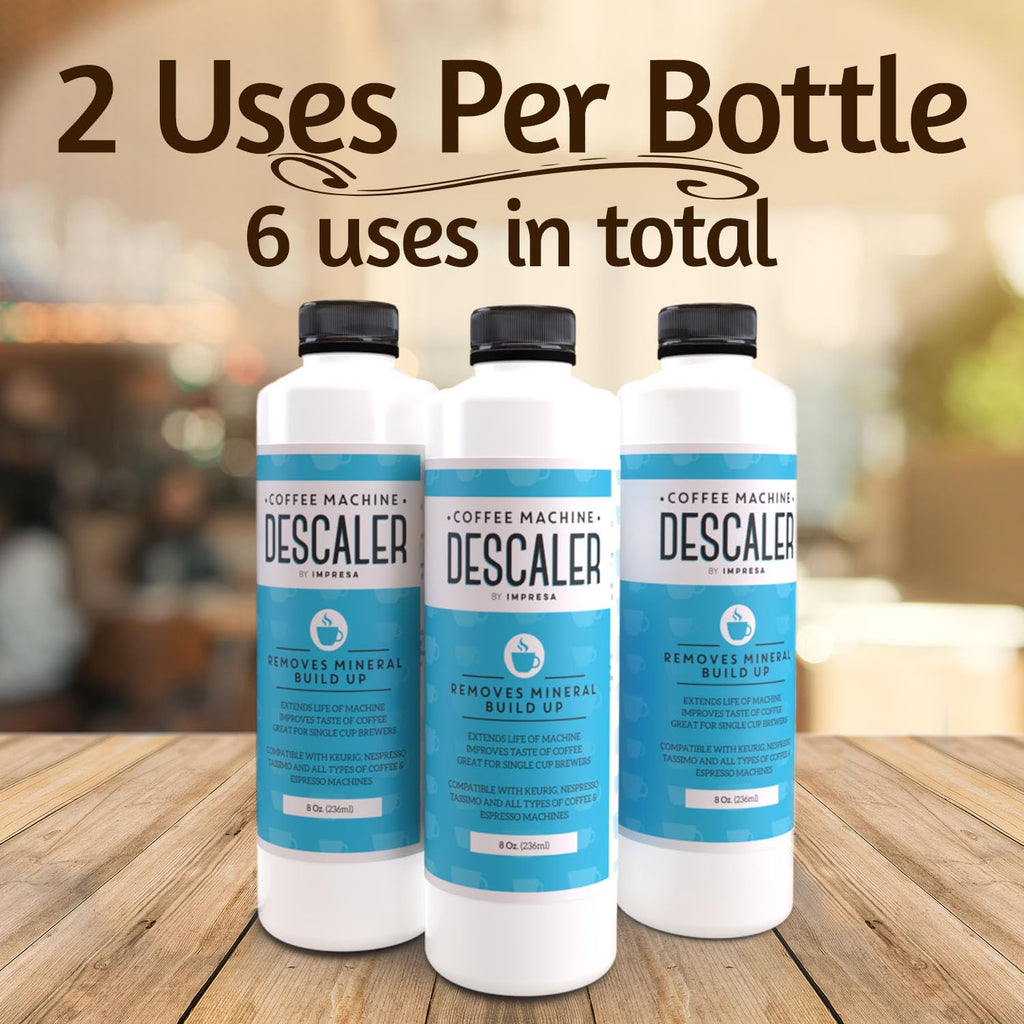 IMPRESA Coffee Machine Descaler - Universal Descaling Solution - 3 Pack