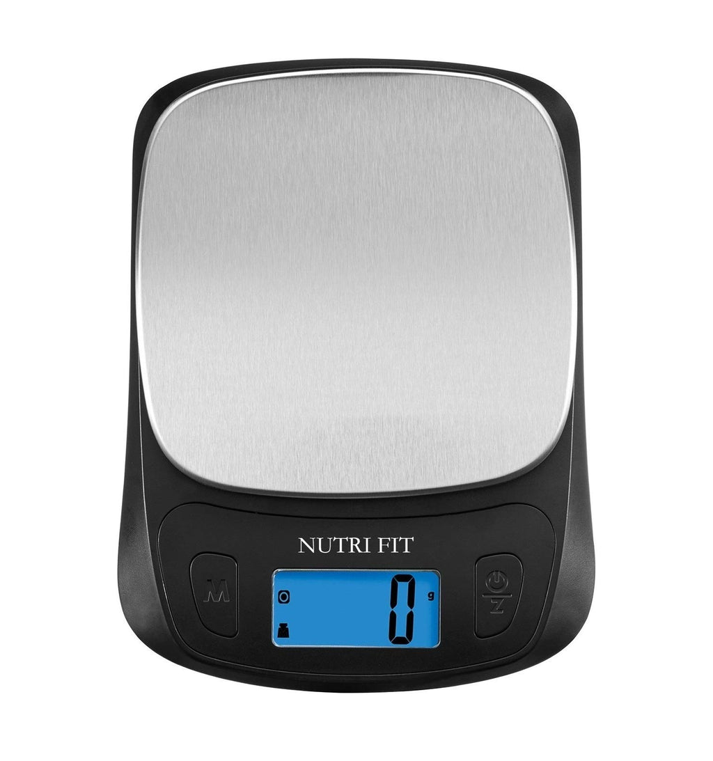 NUTRI FIT Kitchen Scales Digital Food Scale Cooking in Grams & Ounces Black