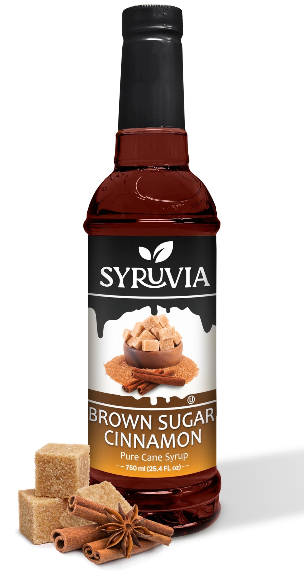 Syruvia Coffee Syrup, Peppermint Flavored Syrup for Drinks, Lattes, and Desserts – 25.4 fl oz