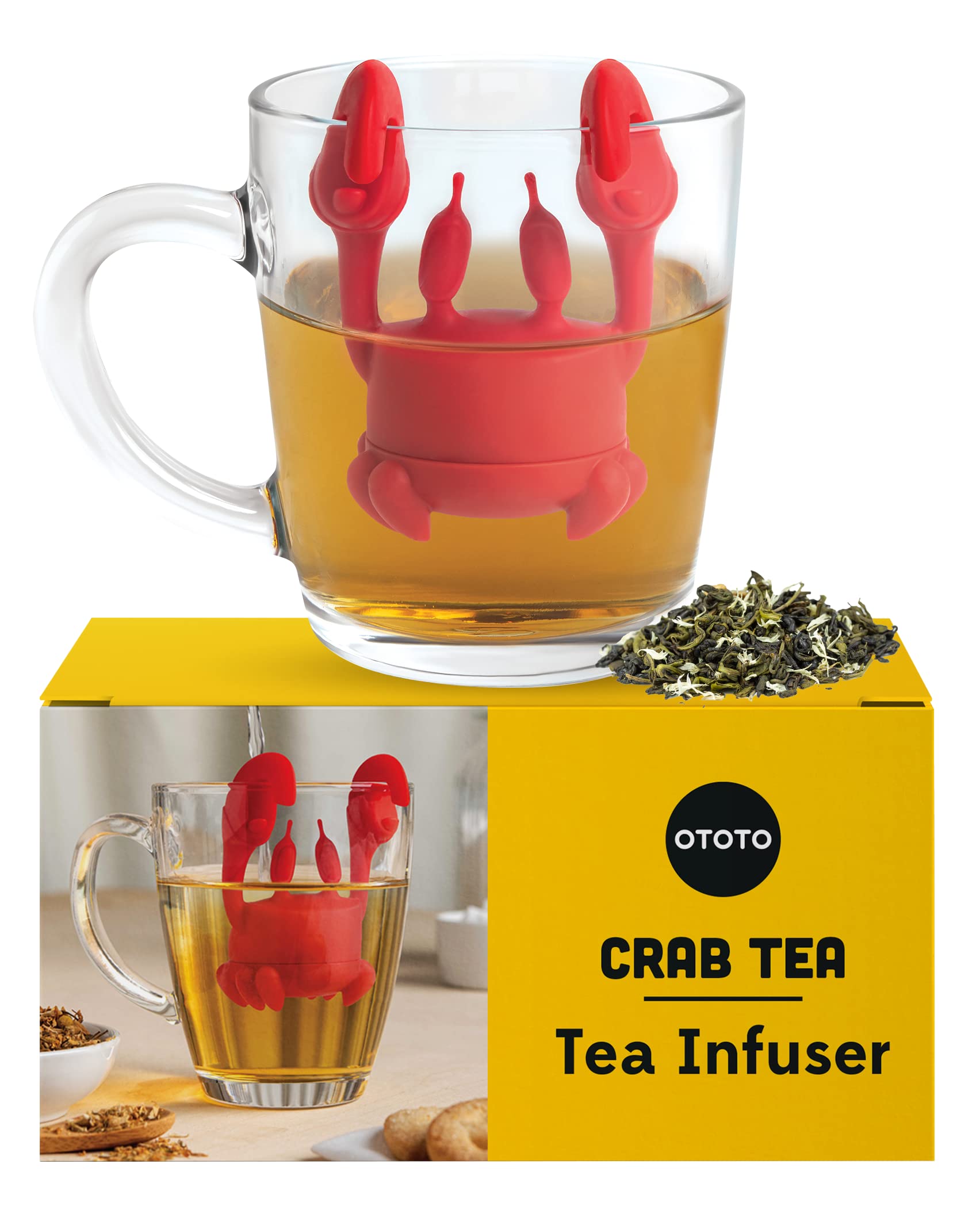 NEW!!! Crab Tea Infuser by OTOTO - Cute Tea Infuser, Tea Accessories For Tea Lovers, Kitchen Accessories, Funny Gifts, Tea Infusers Loose Tea, Leaf Tea Steeper, Tea Diffuser 1 Size