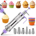 Novano Dessert Decorating Syringe Set, Stainless Steel