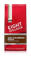 Eight O'Clock Whole Bean Coffee, Colombian Peaks, 40 Ounce