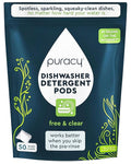 Puracy Dishwasher Pods, Natural Dishwasher Detergent, Free & Clear Dish tabs - Enzyme-Powered, Spot & Residue Free - TikTok Trend Items, Must Haves from TikTok Made Me Buy It (Free & Clear