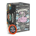 Bones Coffee Company Cookies 'N Dreams, Cookie and Cream Flavored Coffee Pods, Low Acid Medium Roast Single-Serve Bones Cups, Compatible with K-Cups Brewers Coffee Maker, 12 Count