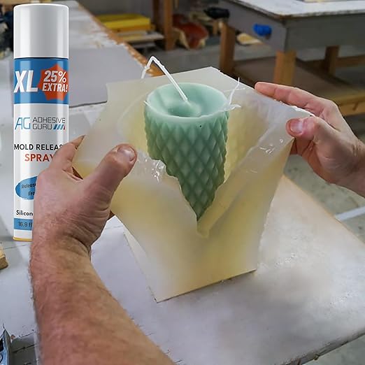 Silicone Mold Release Spray (16.9 fl oz / 500ml) Release Agent for Epoxy Resin, Candle & All Molds | Smooth, Non-Stick Lubricant for Easy Removal