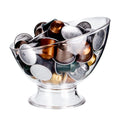 MOLFUJ Coffee Pod Holder, Clear K Cup Holder Plastic, Espresso Pod Holders for Counter Small, Pod Storage for K Cups, Vertuo Capsule Creamer Organizer for Coffee Bar
