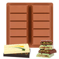 Fimary Dubai Chocolate Molds 1 Inch Deep, Silicone Chocolate Bar Mold – Non-Stick, Flexible, Large and Thick Homemade Chocolates, Candies, and Desserts - Set of 1