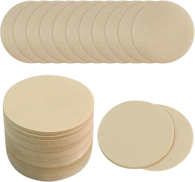 AUUTI 400 Pack Of Natural, Unbleached Disposable Coffee Filter Discs