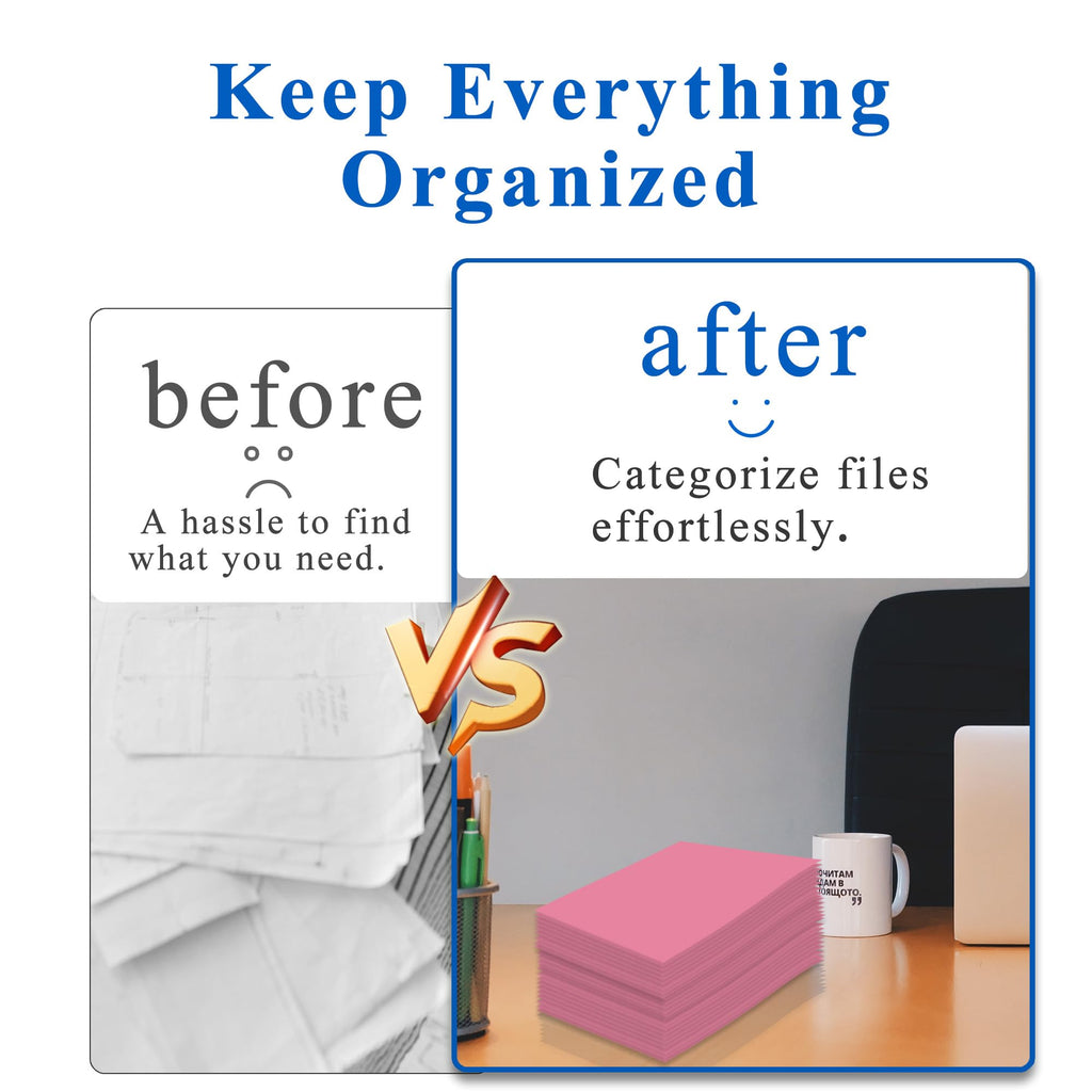 Zzrywuty File folders with Pockets,Pink Two folders for documents,25 Pack Paper Folders with Card Slot,Letter Size,School Students,Business,Home and Office Workers