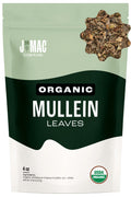 J Mac Botanicals Organic Mullein Leaves (4 oz) Certified USDA Organic Loose Leaf Herbal Tea