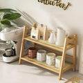 D-werack Coffee Station Organizer, Mug Holder Countertop, Kitchen Counter Shelf for Tea Coffee Bar Accessories, Matcha Stand, Cup Display, Condiment Storage Rack (patent pending)