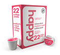 Happy Coffee Medium Roast Coffee Pods, 22 Count